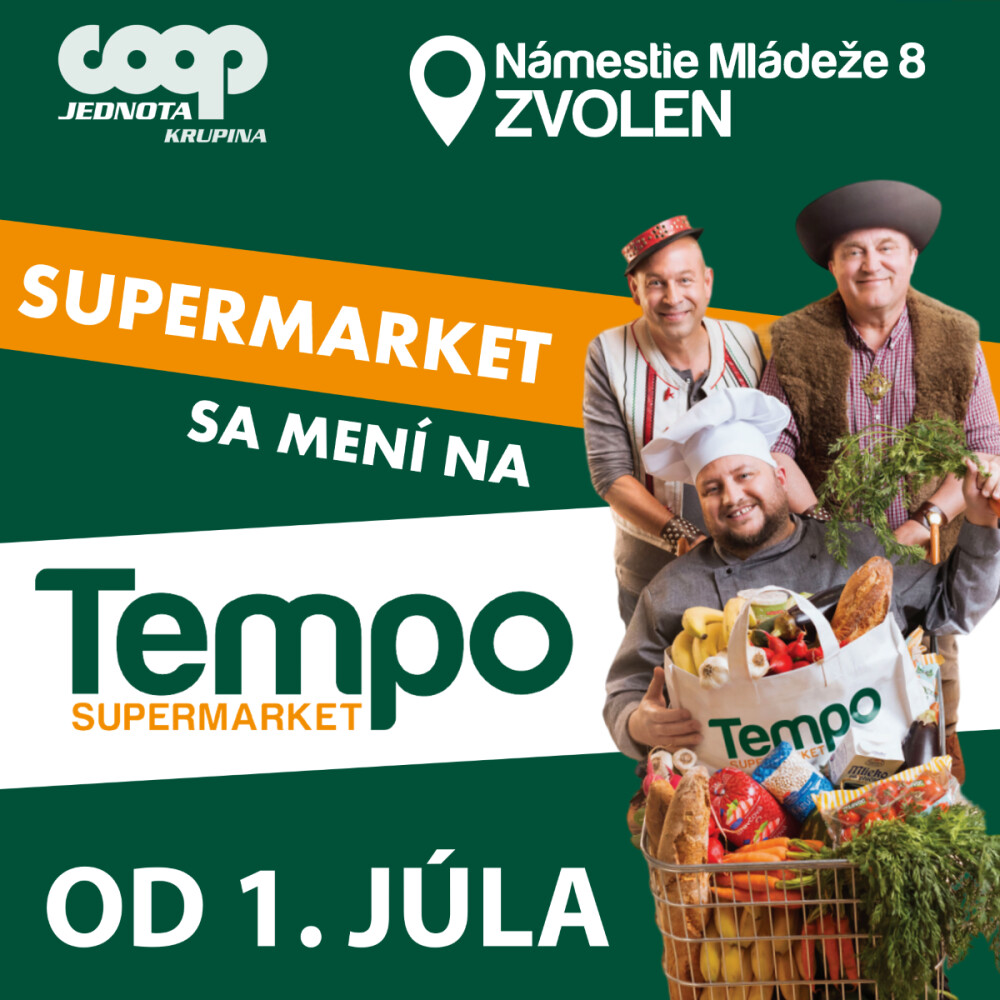 Objavte nový TEMPO supermarket vo Zvolene