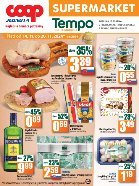 SUPERMARKETový leták od 14.11.2024