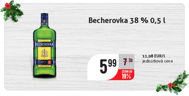 Becherovka 38 % 0,5 l