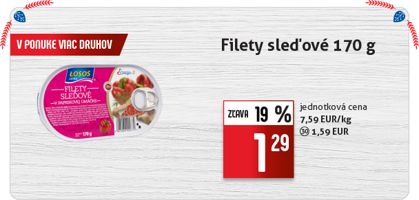 Filety sleďové 170 g